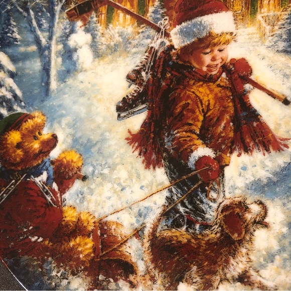 Collectible Plate by Stewart Sherwood -1992 - The joys of childhood - Picture 2 of 3